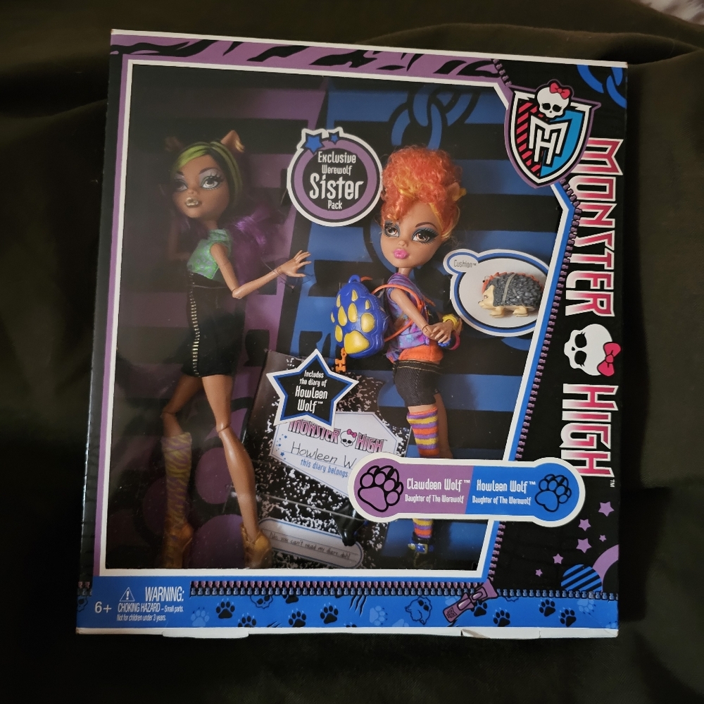 Monster High Werewolf Sister pk Clawdeen and Howleen